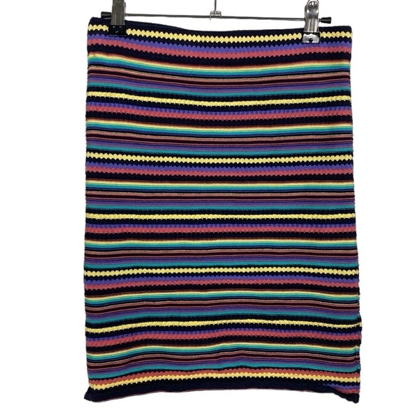 Zara knit striped rainbow skirt - Picture 1 of 6